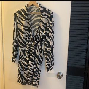 Zara zebra print dress